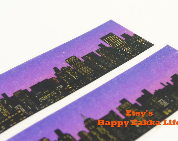 City Night Japanese Washi Masking Tape 30mm Wide 5.5 Etsy
