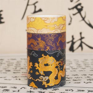 Dragon Set - Japanese Washi Masking Tape Set - 35mm and 15mm wide - 2.2 yard - 3 rolls