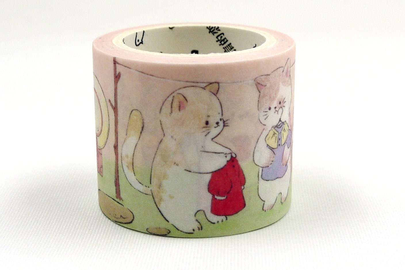 Fluffiest Cat - Japanese Washi Masking Tape - 30mm wide - 3.3 yard