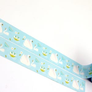 Swan - Japansk Washi-maskeringstejp - 15 mm bred - 11 Yard bild 2