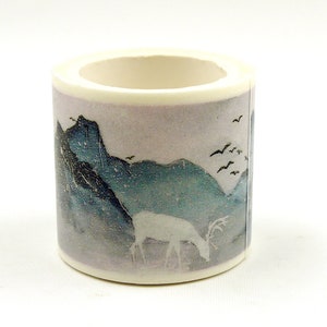 Sacred Deer - Fita adesiva japonesa washi - 40 mm de largura - 3,3 jardas - Sem desconto