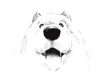 Minimalistischer Hund - Minimalistische Linien Kunst (Digitaler Download)