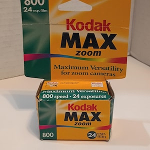 Kodak Max Zoom Color Prints Film Maximum Versatility Camera 800 Speed Film 24 exposures