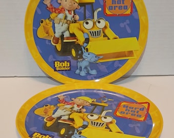 2 of the Zak Designs 2001 Bob the Builder melamine child's plates