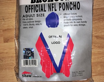 Used denver broncos poncho