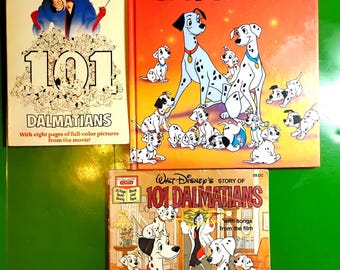 Vintage 1972 Walt Disney's 101 Dalmatians Big Golden Book, Scholastic Edition