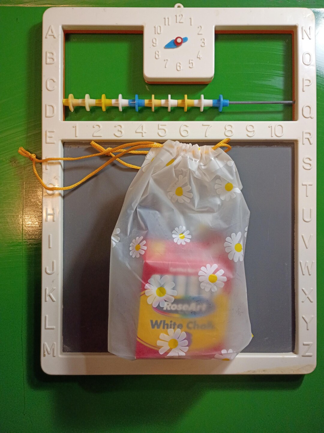 Children's Educational Activity Board Chalkboard and a Whiteboard ...