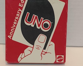 Mattel Games UNO 40th Anniversary Edition card game.