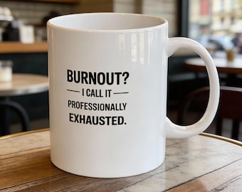 Ceramic Coffee Mug with Text- Funny Work Coffee Mug Gift for Office or Daily Use