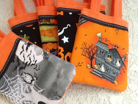 Items similar to TRICK OR TREAT Halloween Felt Party favor Witch ...