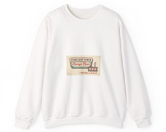 Sudadera con gráfico de Diner Matchbook / Arte efímero vintage, impresión de microanuncio retro
