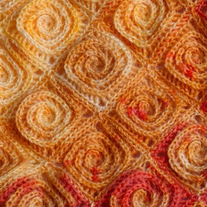 Fire Blanket crochet pattern. Digital file PDF image 4