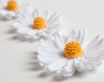 Crochet Pattern Daisy Flower 3D PDF Instant Download