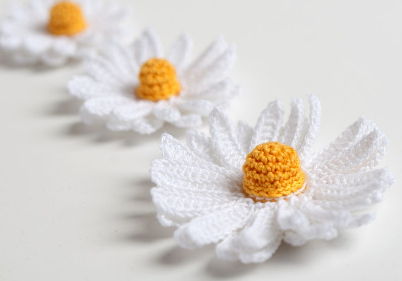 Crochet Pattern Daisy Flower 3D PDF Instant Download Bild 1