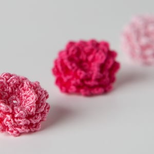 Crochet Pattern Mini Roses Flowers 3D PDF Instant Download