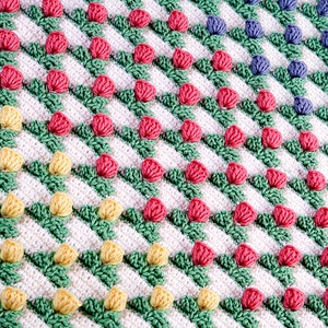 Crochet Pattern Tulip Field Baby Blanket PDF Instant Download image 1
