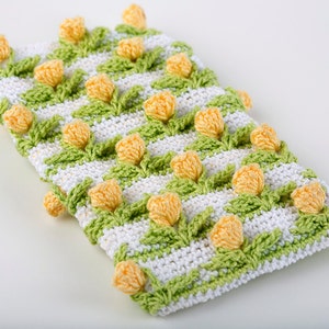 Crochet Pattern Tulip Field Baby Blanket PDF Instant Download image 4