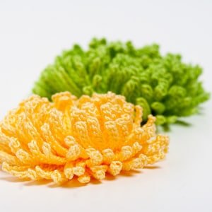 Crochet Pattern Chrysanthemum Flower PDF Instant Download