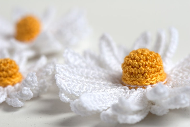 Crochet Pattern Daisy Flower 3D PDF Instant Download Bild 2