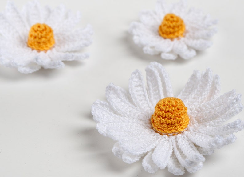 Crochet Pattern Daisy Flower 3D PDF Instant Download Bild 3