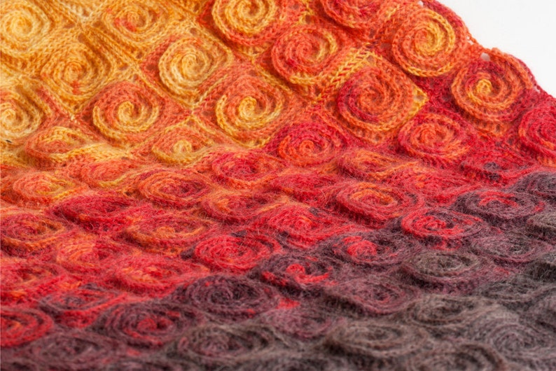 Fire Blanket crochet pattern. Digital file PDF image 3