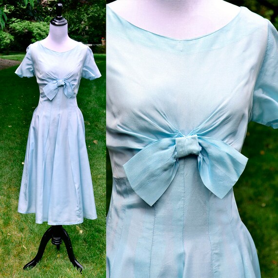 pale blue party dress