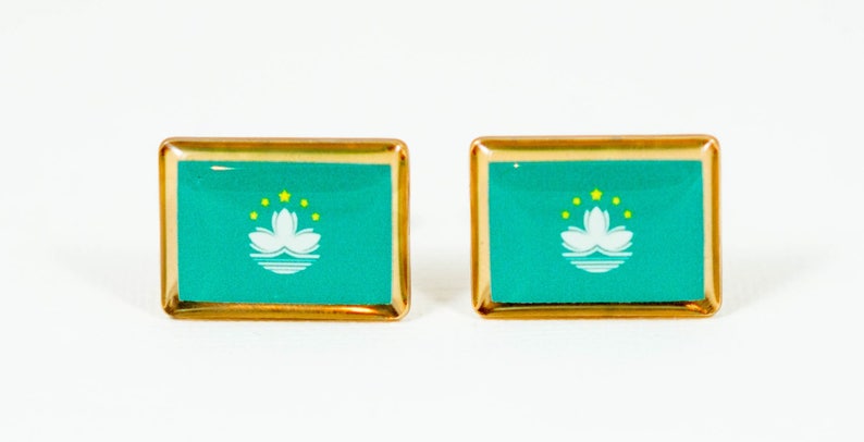 Macau Flag Cufflinks
