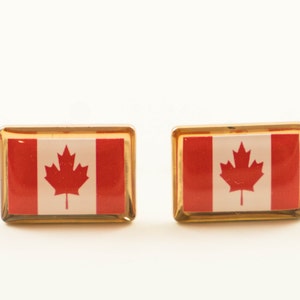 Canadian Flag Cufflinks, Lapel Pins, Tie Bars, Earrings, Jewelry and Accessories