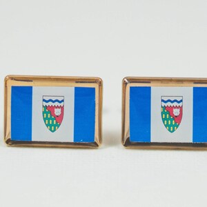 Northwest Territories Flag Cufflinks, Lapel Pins, Tie Bars, Earrings, Jewelry and Accessories