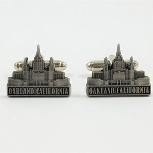 Oakland California Temple Silver Cufflinks, Lapel Pins, Tie Bars, Earrings, Jewelry and Accessories