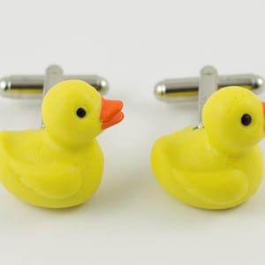 Rubber Ducky Cufflinks, Lapel Pins, Tie Bars, Earrings, Jewelry and Accessories