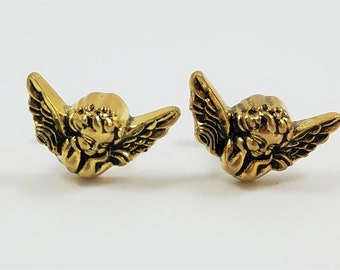 Cherub Angel or Cupid Cufflinks, Lapel Pins, Tie Bars, Earrings, Jewelry and Accessories