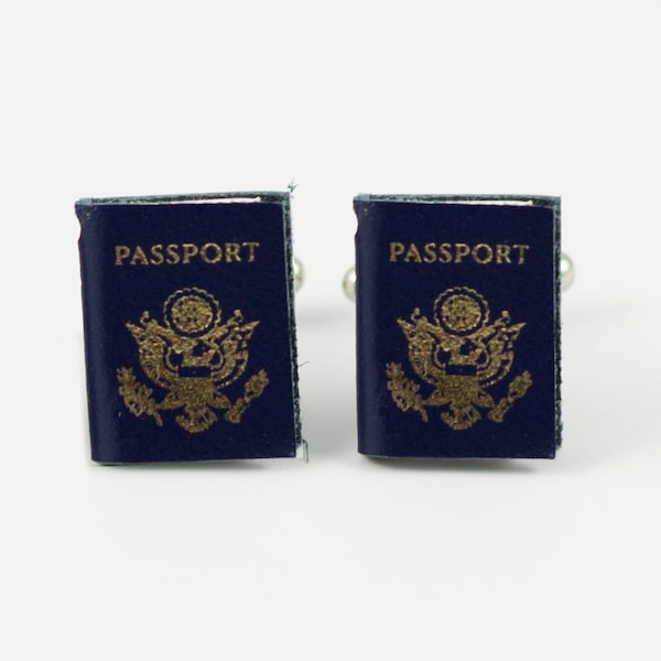 US Passport Cufflinks, Lapel Pins, Tie Bars, Earrings, Jewelry and Accessories