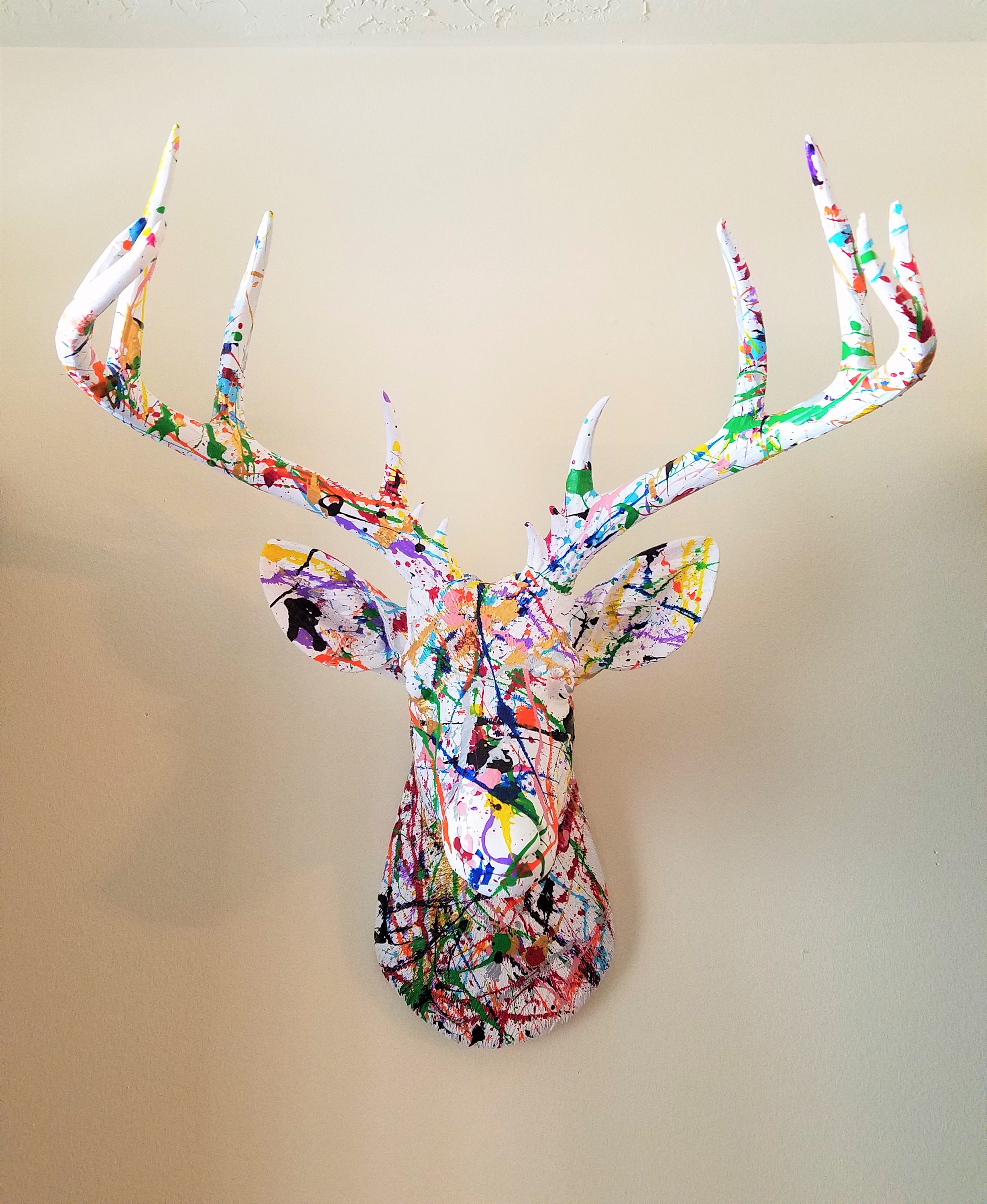 Abstract expressionistisch Buck Head Custom - Etsy Nederland