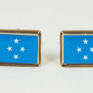Micronesia Flag Cufflinks, Lapel Pins, Tie Bars, Earrings, Jewelry and Accessories