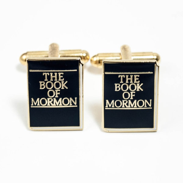 Book of Mormon Cufflinks, Lapel Pins, Tie Bars, Earrings, Jewelry and Accessories--Choose Your Language