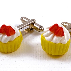 Cupcake Cufflinks, Lapel Pins, Tie Bars, Earrings, Jewelry and Accessories