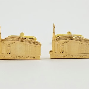 Copenhagen Denmark Temple Cufflinks, Lapel Pins, Tie Bars, Earrings, Jewelry and Accessories