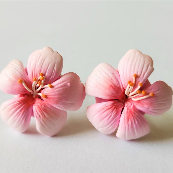 Japanese Cherry Blossom Cufflinks, Lapel Pins, Tie Bars, Earrings, Jewelry and Accessories