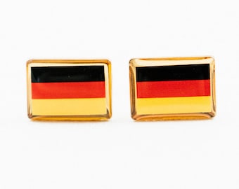 German Flag Cufflinks, Lapel Pins, Tie Bars, Earrings, Jewelry and Accessories