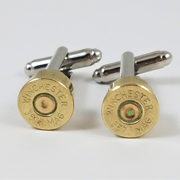 357 Magnum Cufflinks, Lapel Pins, Tie Bars, Earrings, Jewelry and Accessories