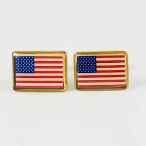 United States of America Flag Cufflinks, Lapel Pins, Tie Bars, Earrings, Jewelry and Accessories