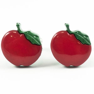 Apple Cufflinks, Lapel Pins, Tie Bars, Earrings, Jewelry and Accessories