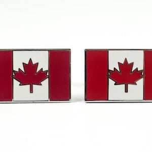 Canadian Flag Cufflinks, Lapel Pins, Tie Bars, Earrings, Jewelry and Accessories