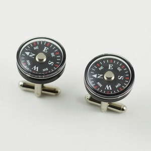 Boutons de manchette WORKING COMPASS, épingles à revers, barres de cravate, boucles d’oreilles, bijoux et accessoires - Boutons de manchette activés magnétiquement