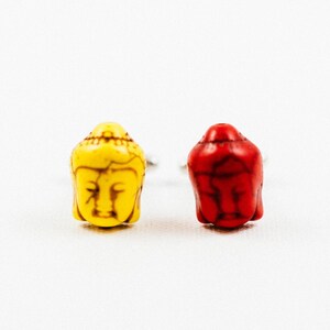 Red and Yellow Buddha Cufflinks
