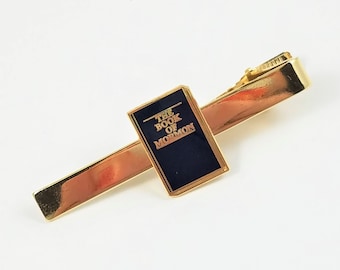 Barra de corbata del Libro de Mormón, gemelos, alfileres de solapa, barras de corbata, pendientes, joyas y accesorios -- Elija su idioma