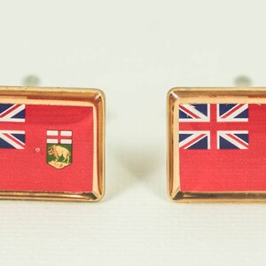 Manitoba Flag Cufflinks, Lapel Pins, Tie Bars, Earrings, Jewelry and Accessories