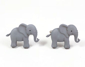 Elephant Cufflinks, Lapel Pins, Tie Bars, Earrings, Jewelry and Accessories