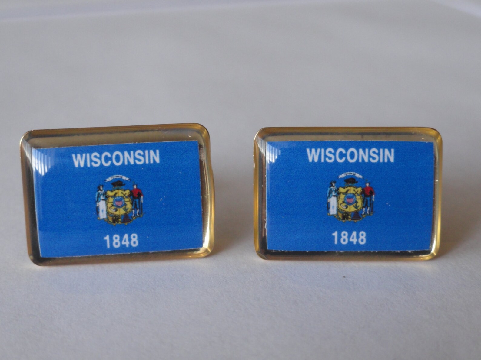 Wisconsin Forward Pin Wisconsin State Flag Cufflinks, Lapel Pins, Tie Bars, Earrings, Jewelry ...